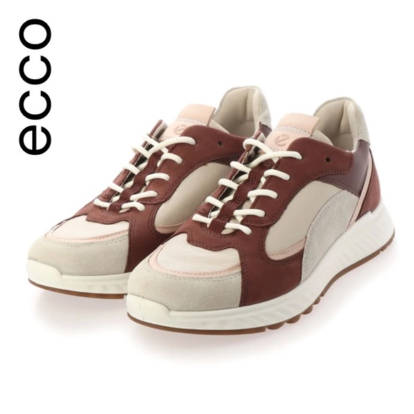 Ecco Shoes - Ecco ST. 1 Urban Suede Leather Sneakers with Retro-Inspired Design